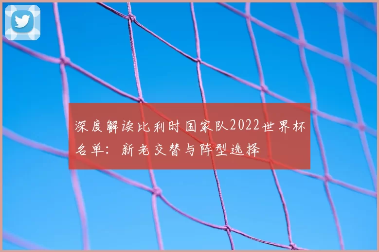 深度解读比利时国家队2022世界杯名单:新老交替与阵型选择